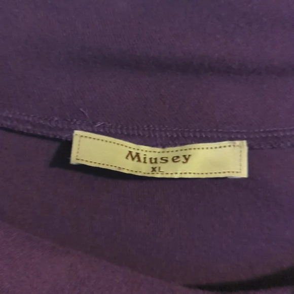 Raglan Long Sleeve Cowl Neck Pullover with Pockets Size XL - Picture 3 of 9